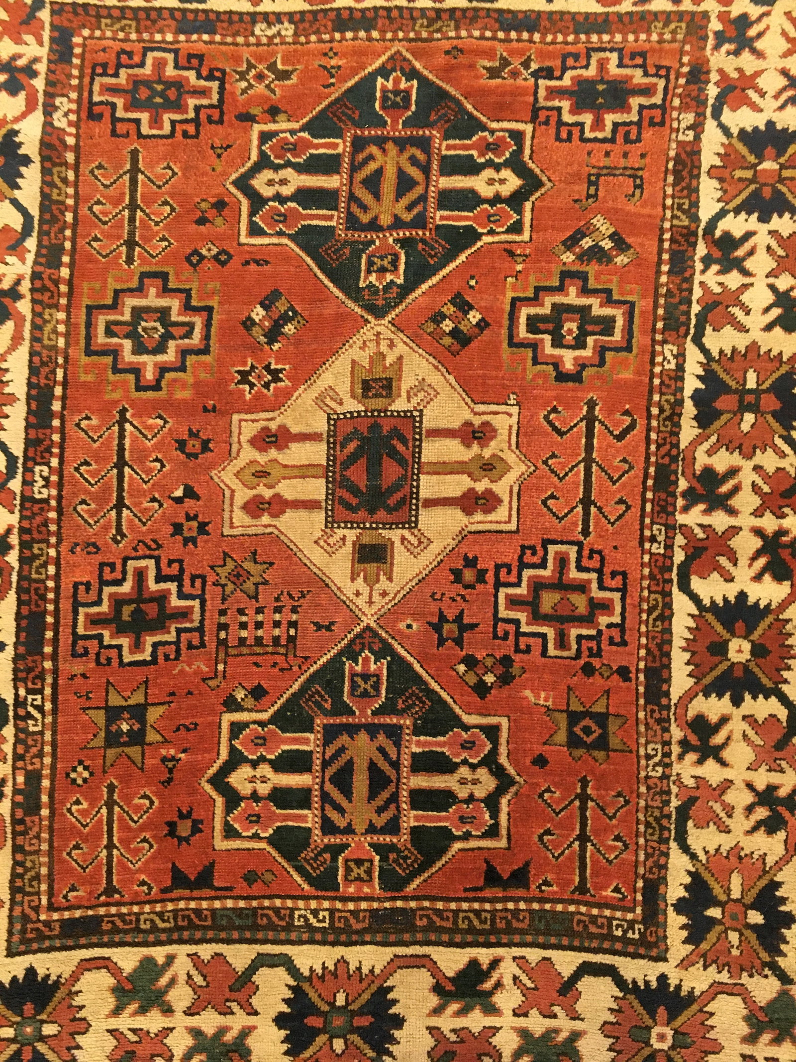 Antique Caucasian Kazak Rug 6'0" H x 5'0" W - 7