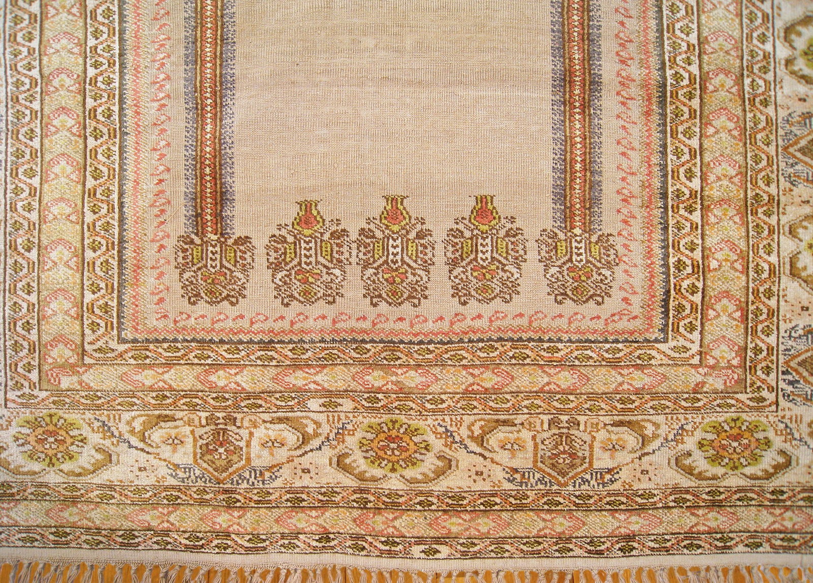 Vintage Turkish Prayer Rug 6'0" H x 4'4" W - 3