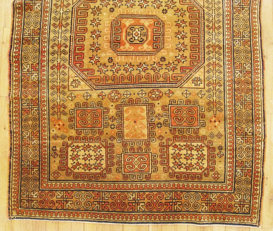 Vintage Caucasian Kazak Rug 5'6" H x 4'0" W - 3