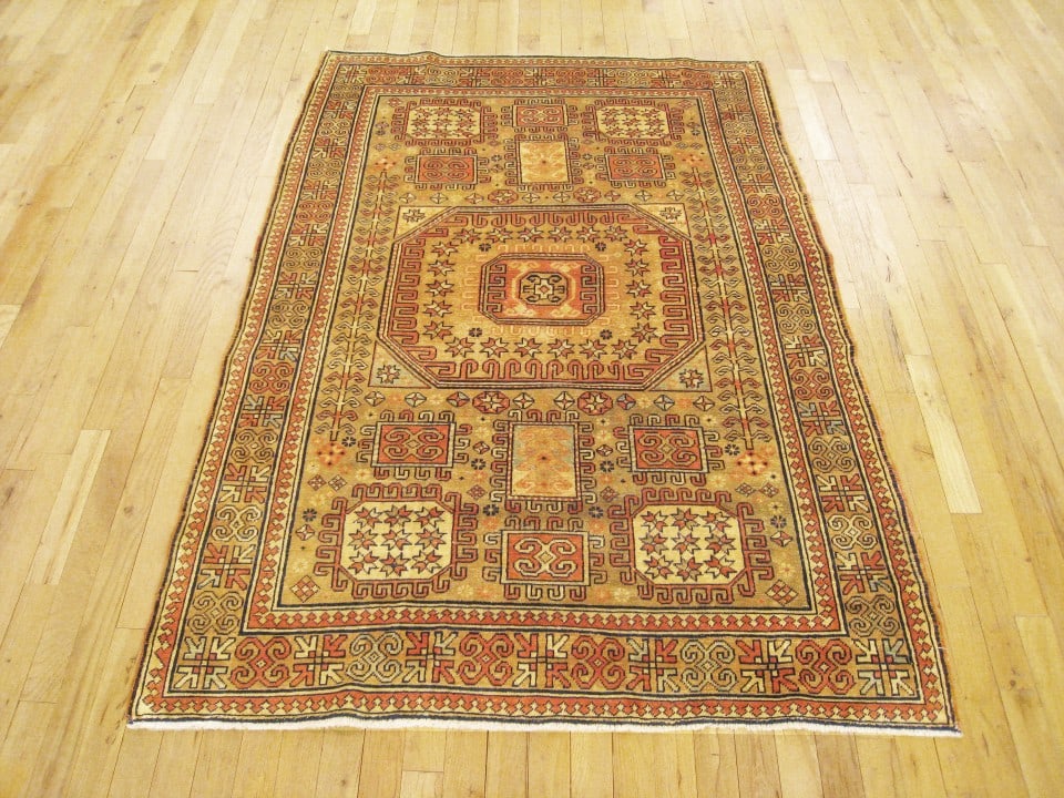 Vintage Caucasian Kazak Rug 5'6" H x 4'0" W - 6