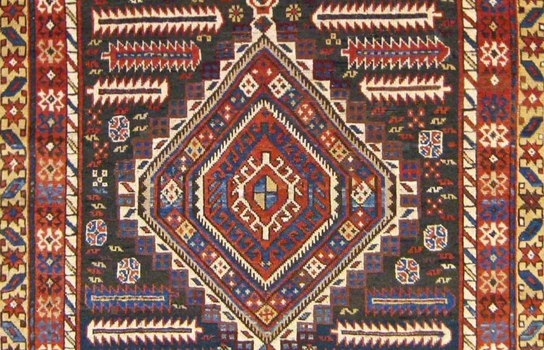 Antique Caucasian Shirvan Rug 5'4" H x 3'8" W - 4