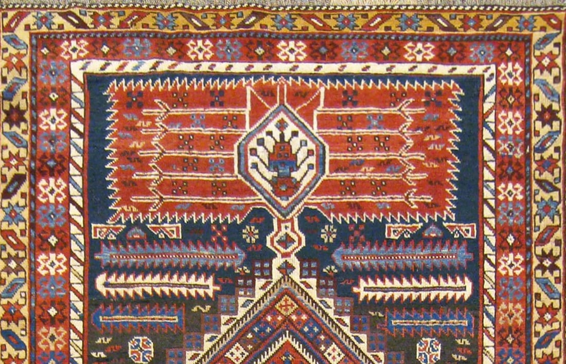 Antique Caucasian Shirvan Rug 5'4" H x 3'8" W - 5