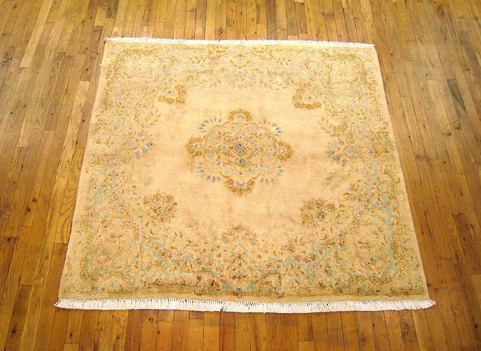 Vintage Persian Kerman Rug 5'0" H x 5'0" W - 2