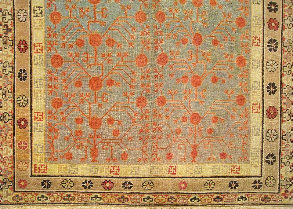 Antique Turkestan Khotan Rug 12'8" H x 6'10" W - 3