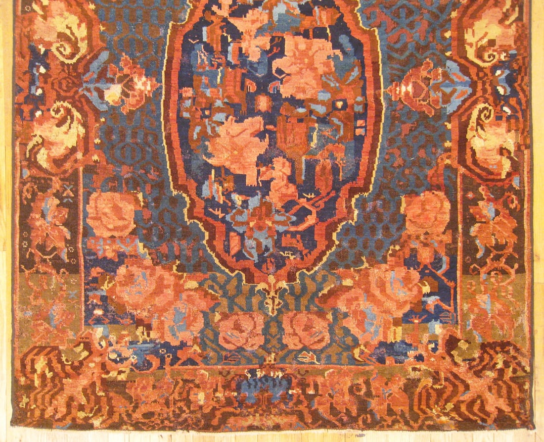 Antique Caucasian Karabagh Rug 10'0" H x 4'8" W - 3