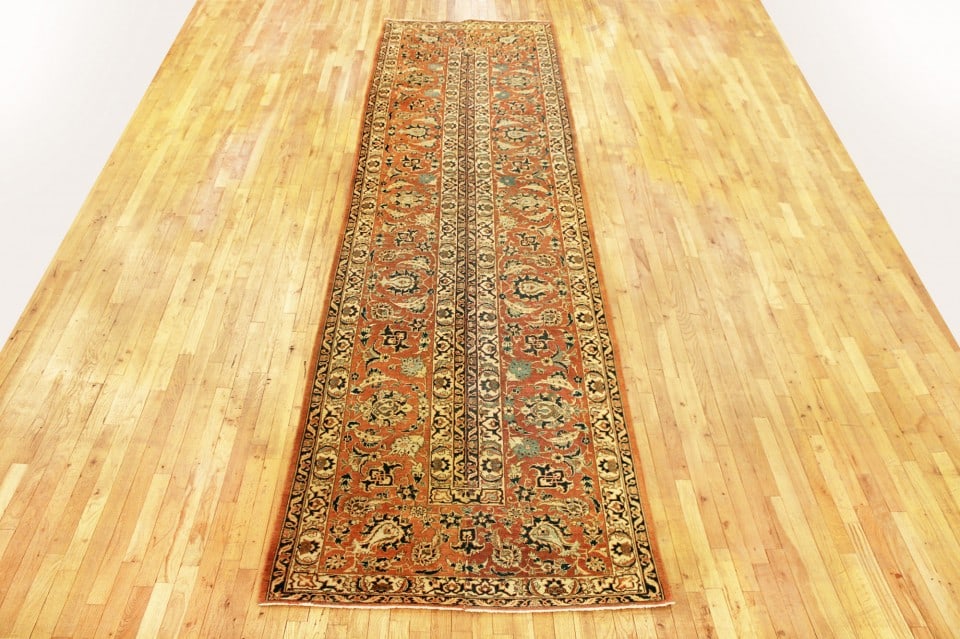 Antique Persian Isphahan Rug 14'4" H x 3'10" W - 2