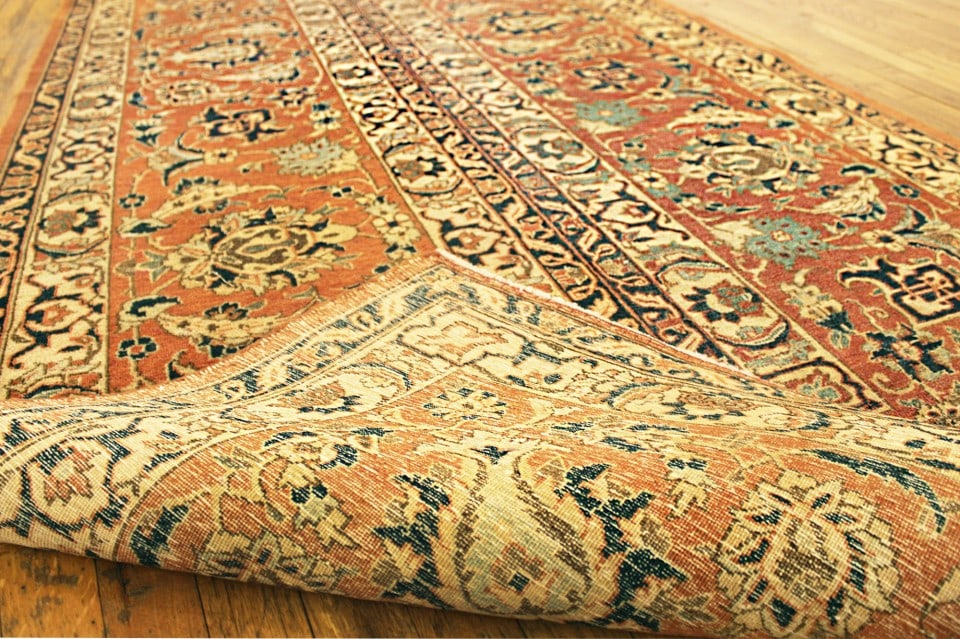 Antique Persian Isphahan Rug 14'4" H x 3'10" W - 7