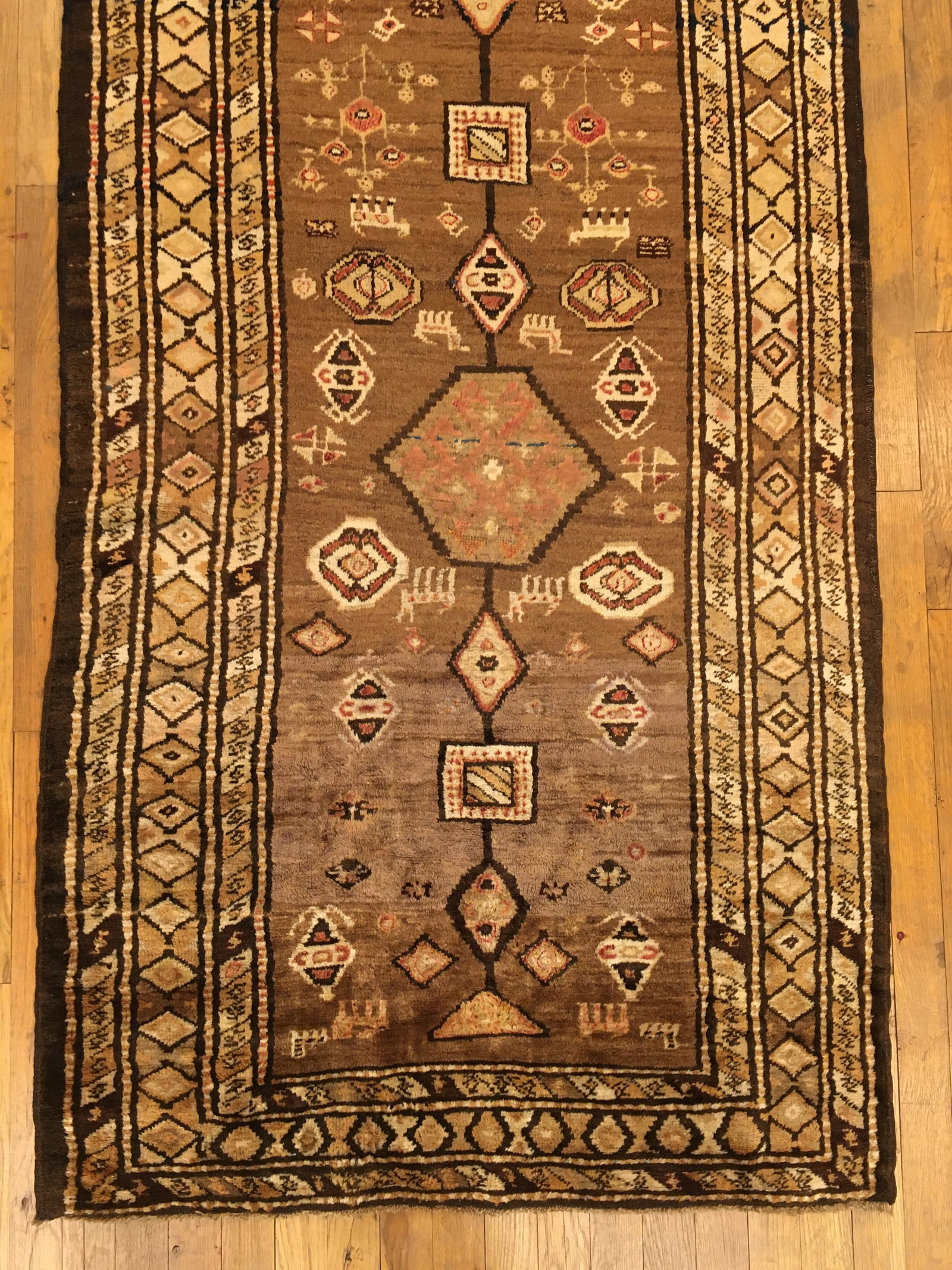 Vintage Persian Kurd Rug 12'3" H x 3'4" W - 2