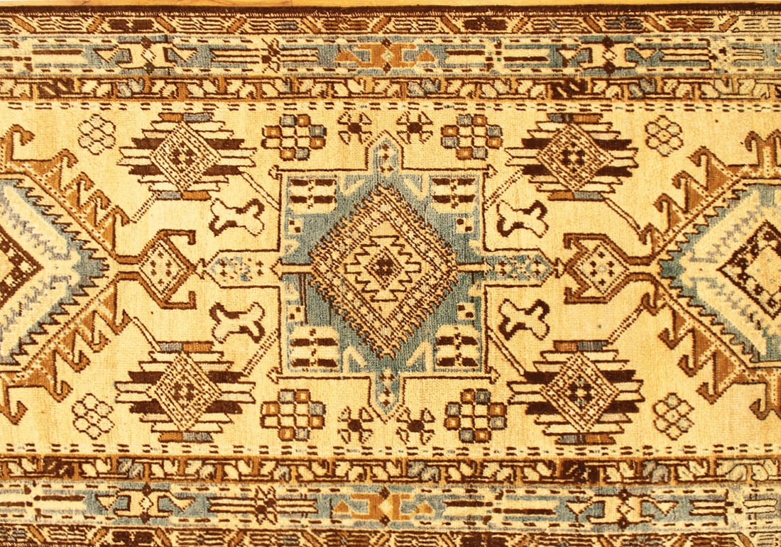 Vintage Persian Heriz Karaja Rug 10'9" H x 3'5" W - 4