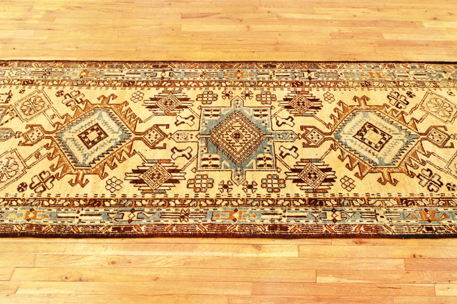 Vintage Persian Heriz Karaja Rug 10'9" H x 3'5" W - 6