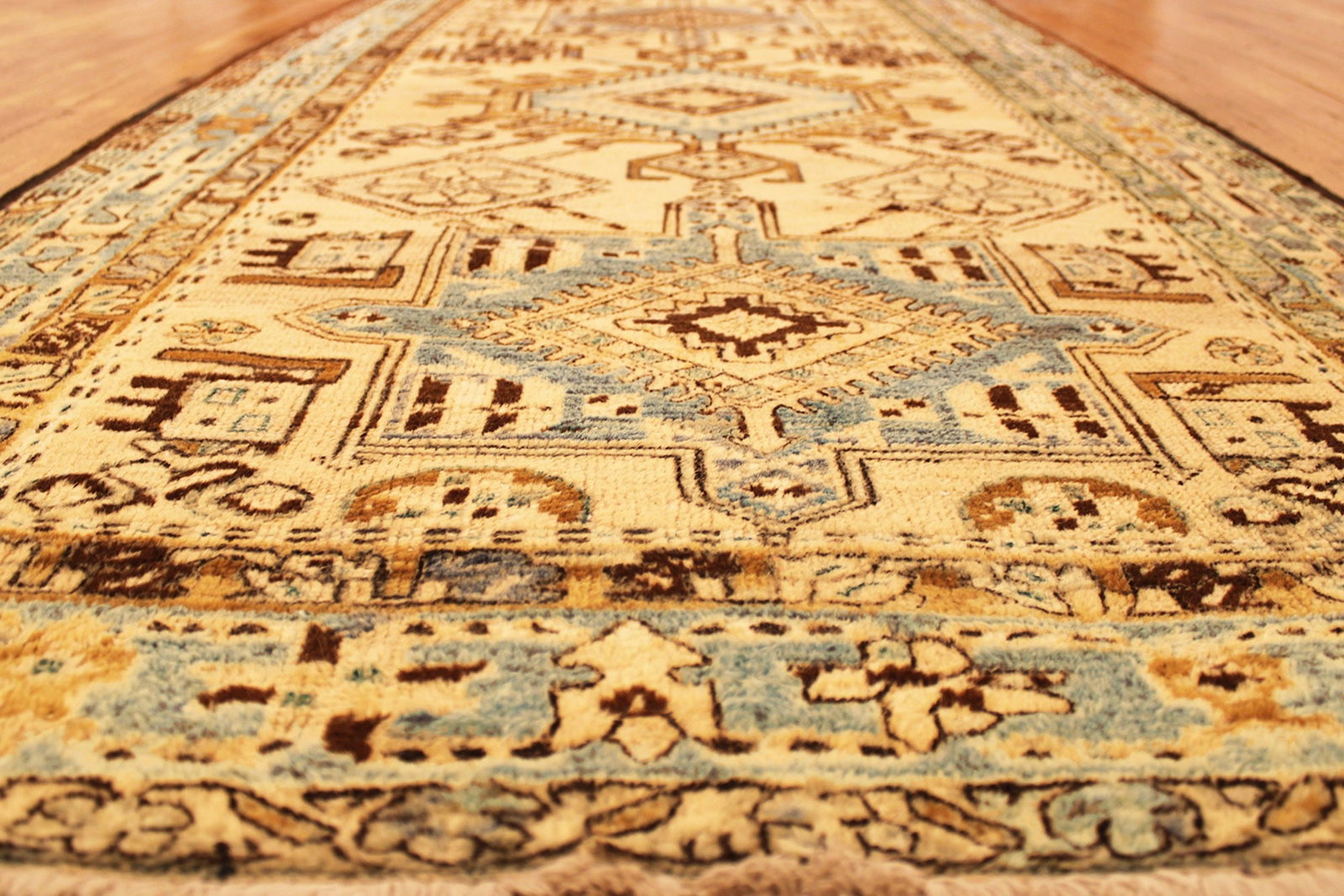 Vintage Persian Heriz Karaja Rug 10'9" H x 3'5" W - 7