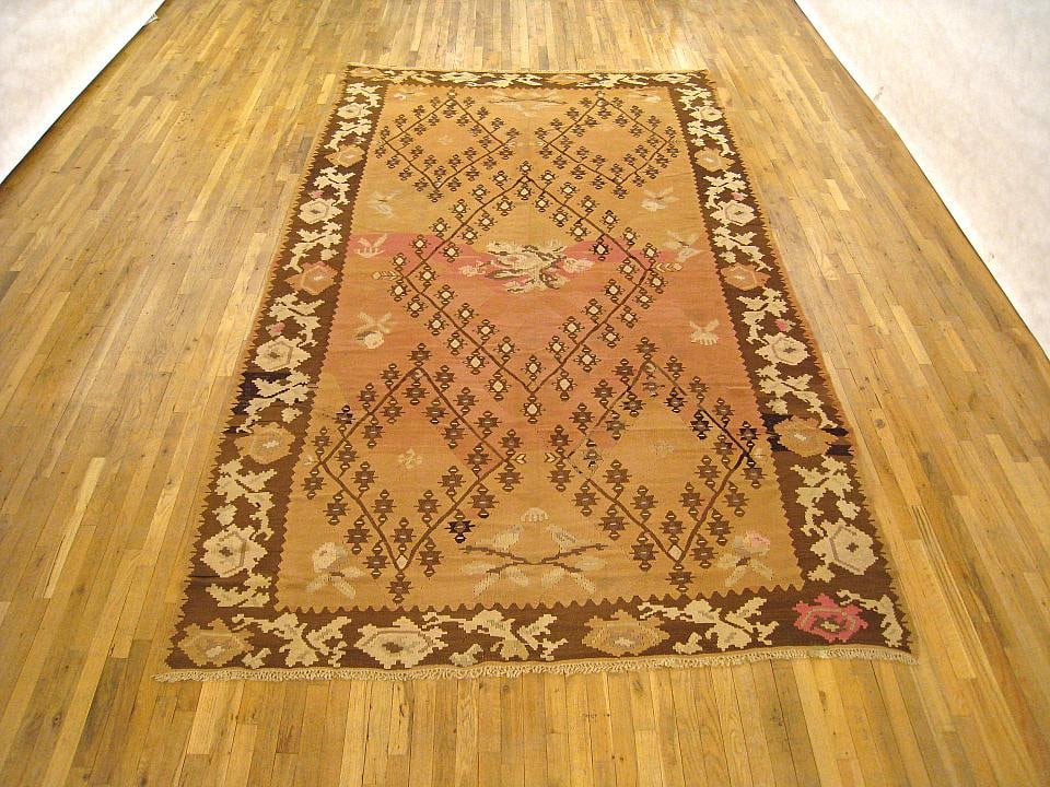 Vintage Turkish Kilim Rug 12'5" H x 7'4" W - 2