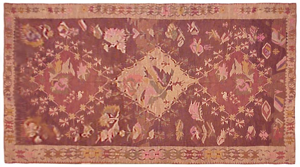 Vintage Bessarabian Kilim Rug 11'5" H x 5'8" W (1 of 5)