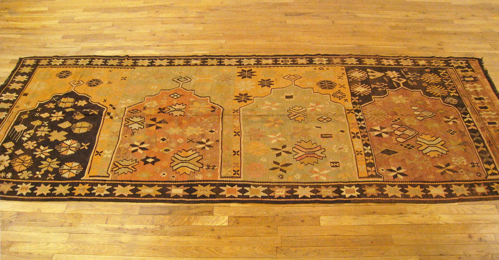 Vintage Turkish Kilim Rug 11'2" H x 4'7" W - 2