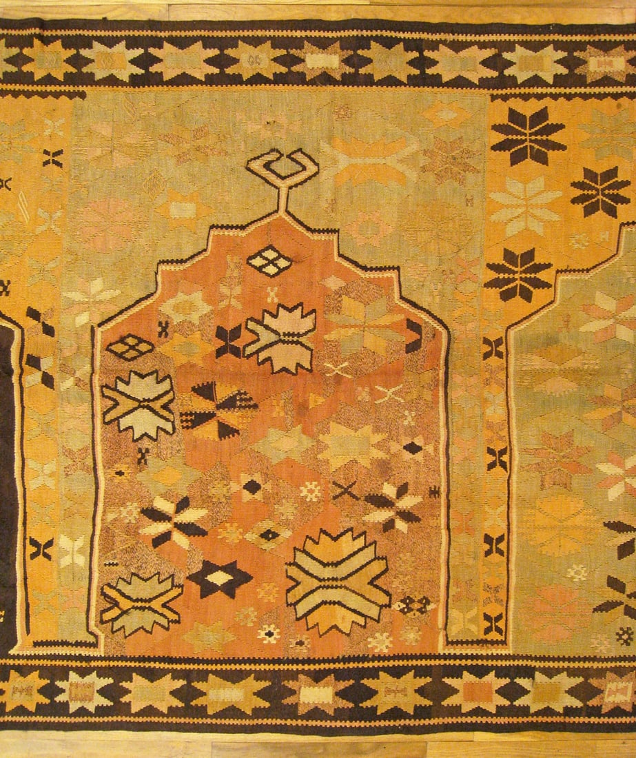 Vintage Turkish Kilim Rug 11'2" H x 4'7" W - 5