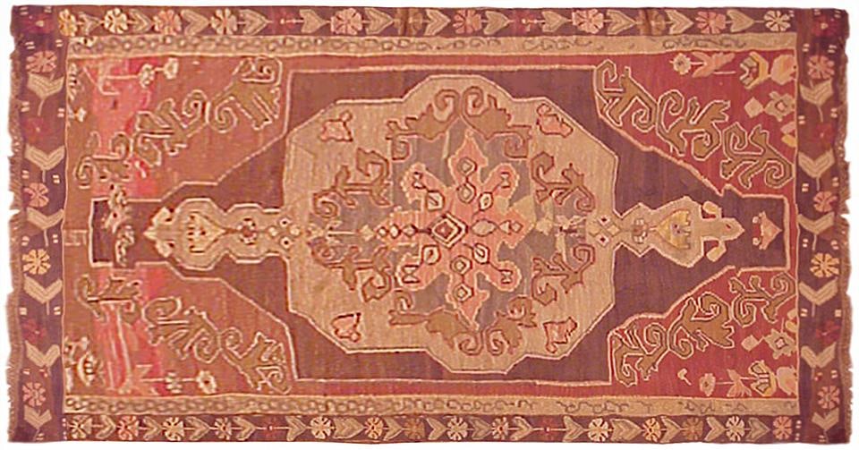 Vintage Bessarabian Kilim Rug 11'0" H x 5'6" W (1 of 5)