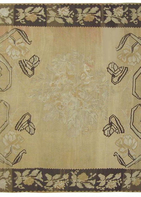 Vintage Turkish Kilim Rug 10'10" H x 8'6" W - 5