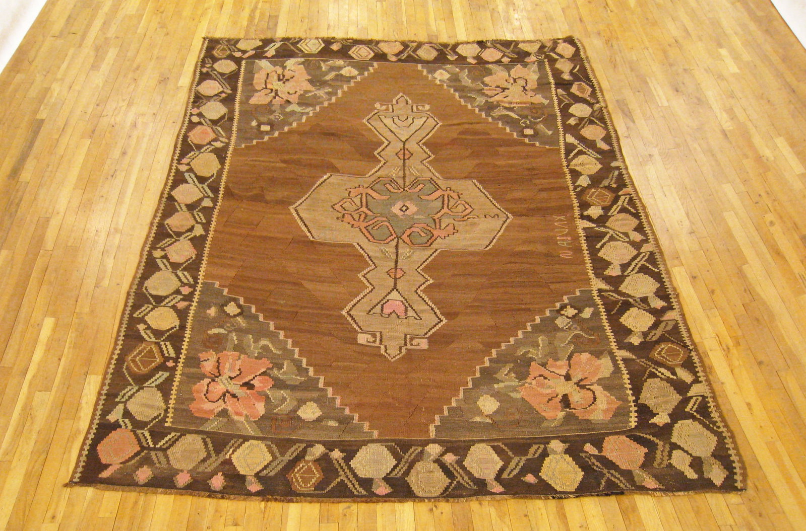Vintage Bessarabian Kilim Rug 10'4" H x 7'2" W - 2
