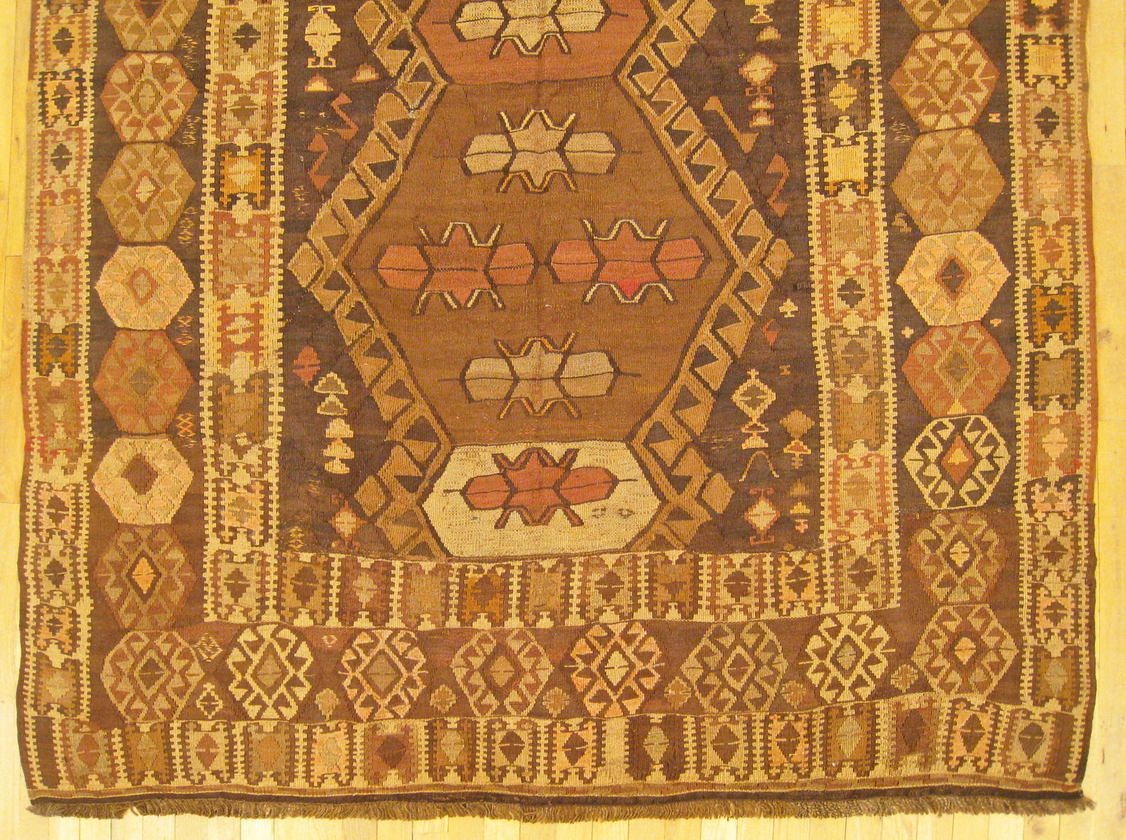 Vintage Turkish Kilim Rug 10'4" H x 6'0" W - 2