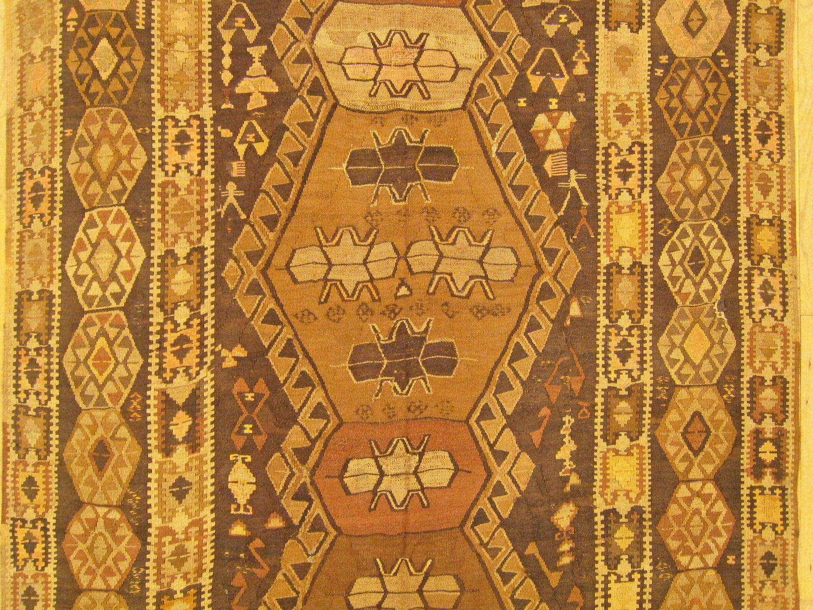 Vintage Turkish Kilim Rug 10'4" H x 6'0" W - 3