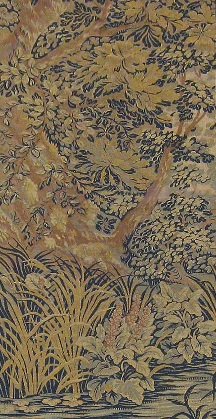 Period Antique Loomed Landscape Tapestry 6'7" H x 3'3" W - 4