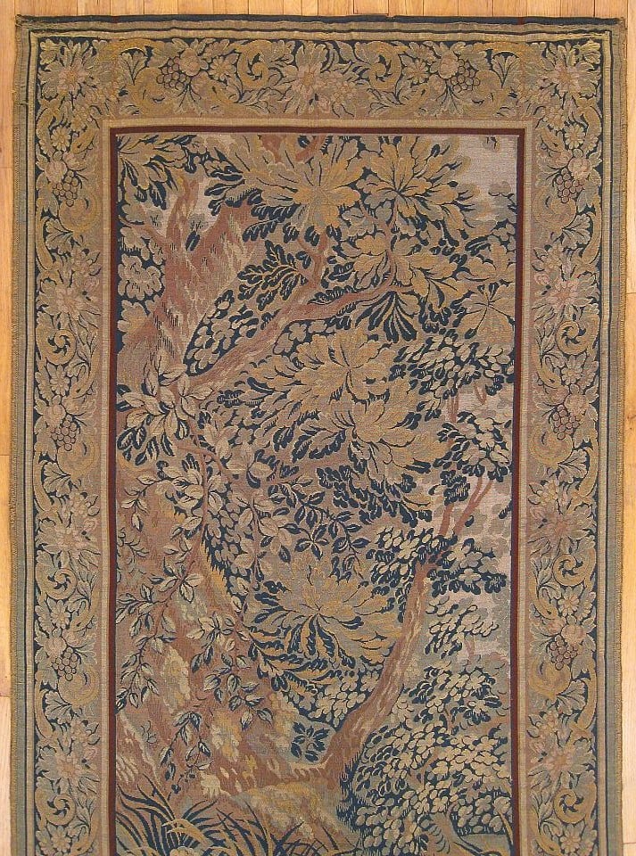 Period Antique Loomed Landscape Tapestry 6'7" H x 3'3" W - 5