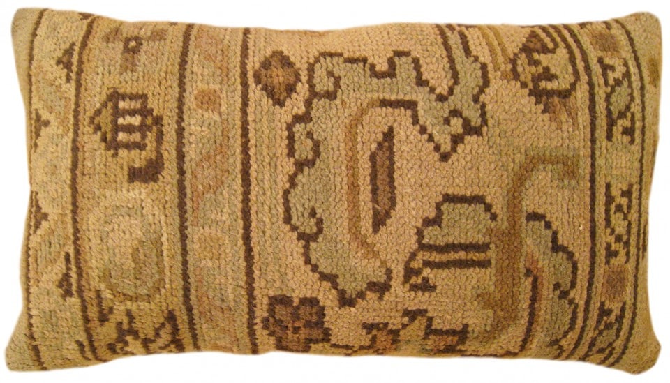Pair of Antique Spanish Savonnerie Carpet Pillows 2'3" H x 1'3" W - 5