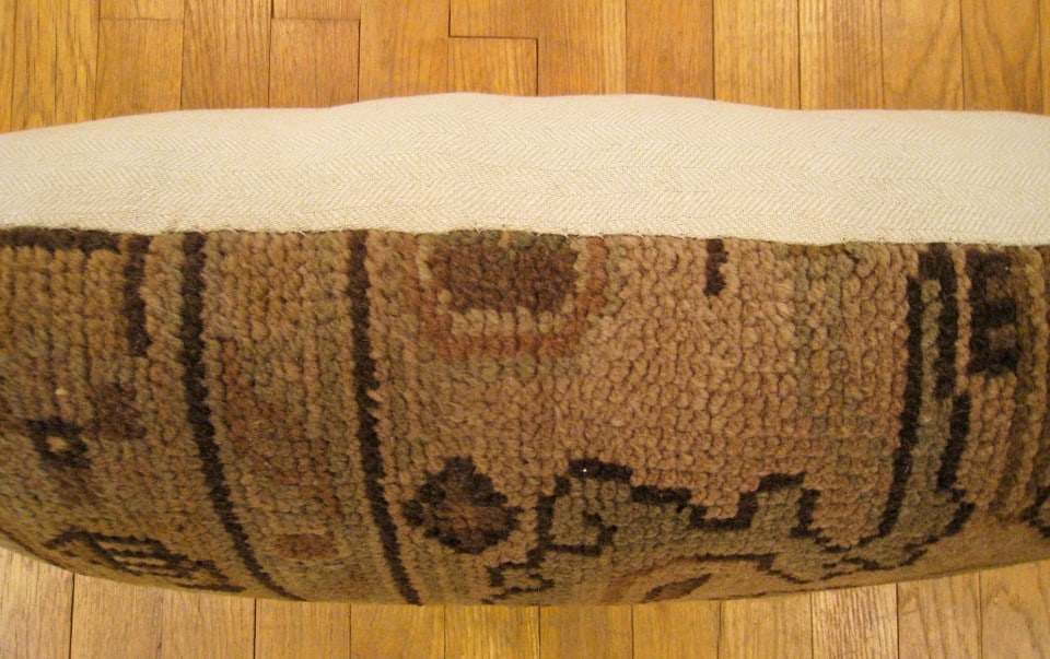 Pair of Antique Spanish Savonnerie Carpet Pillows 2'3" H x 1'3" W - 6
