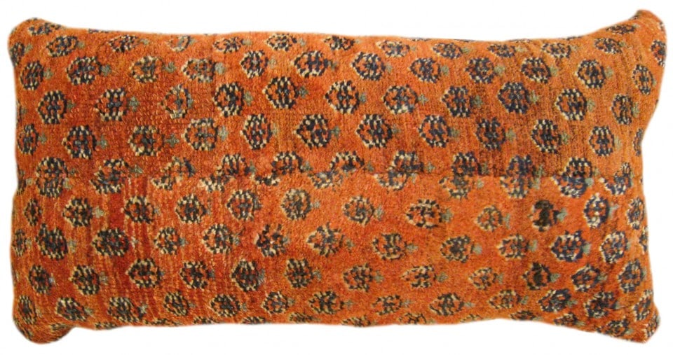 Pair of Antique Persian Saraband Carpet Pillows 2'0" H x 1'2" W - 3
