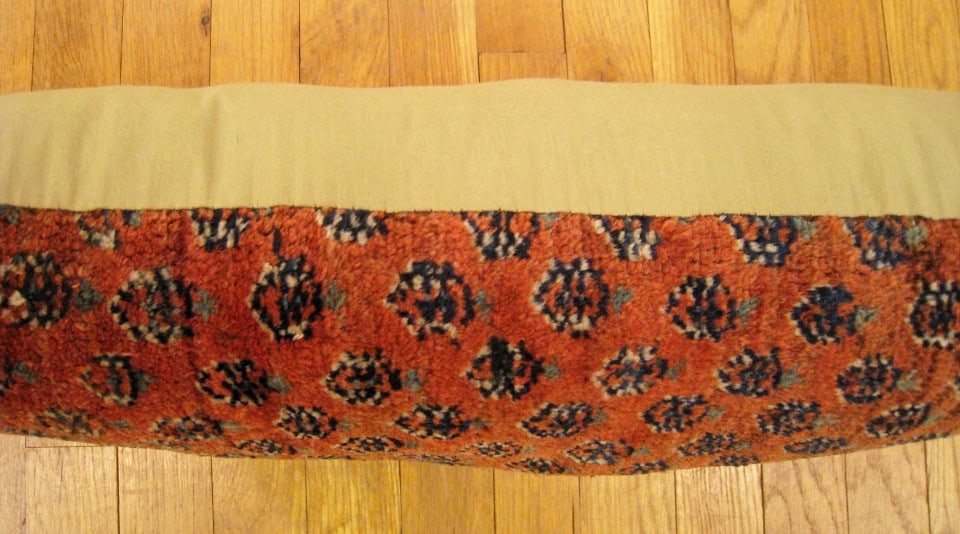 Pair of Antique Persian Saraband Carpet Pillows 2'0" H x 1'2" W - 5