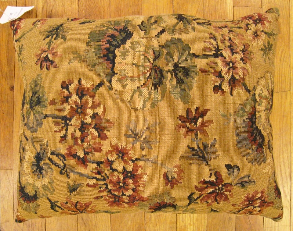 Antique Jacquard Tapestry Pillow 1'3" H x 1'6" W - 2