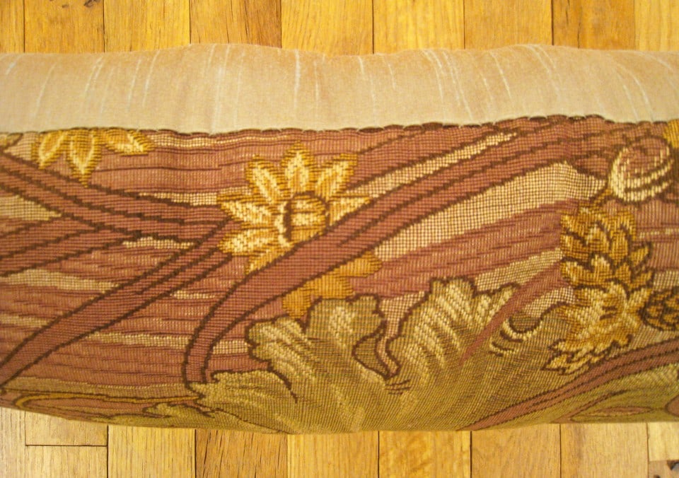 Antique Jacquard Tapestry Pillow 1'0" H x 2'2" W - 4