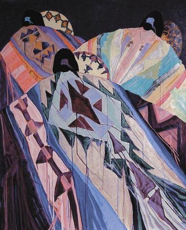 Dolona Roberts BASKETS + BLANKETS Southwest Art Print: Offered here is a beautifully envisioned Southwestern style still life by famous Cherokee artist Dolona Roberts: Title: "Baskets and Blankets" 1990 Limited edition serigraph on paper Signed and numbe