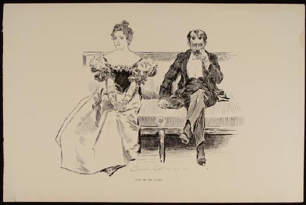 Charles Gibson Girl Original Book Print 1896 CLASS: This is an original, double-sided print from the antique book Pictures of People by Charles Dana Gibson. The book and this print were published in 1896, and the edition was limited to 500 copies, many