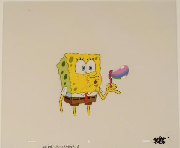 Cel Original Spongebob Production Art Its So Beautiful: This original animation cel is from the Nickelodeon TV show SpongeBob Squarepants. The story takes place under the deep blue sea in Bikini Bottom, where SpongeBo
