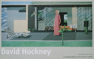 Hockney Beverly Hills Housewife Poster: Reference #: ULCB5049 Artist Name: Hockney, David Title: Beverly Hills Housewife Medium: Offset Lithograph Edition Size: Unknown Year: Unknown Paper Size: 19.75 x 31.5 in. Image Size: 15 x 30.25 in. C