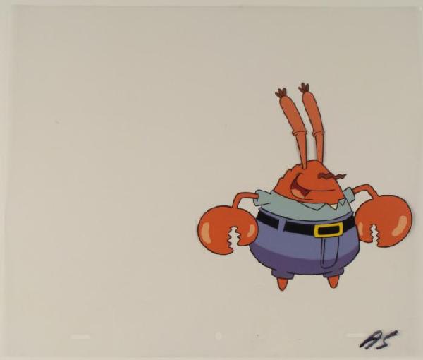 Made a Funny Cel SpongeBob Original Animation A: This original animation cel is from the Nickelodeon TV show SpongeBob Squarepants. The story takes place under the deep blue sea in Bikini Bottom, where SpongeBob resides. Sp