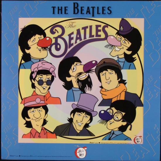 Beatles Fab Faces Ltd Ed Sericel Animation Cel : This animation sericel features John, Paul, George, and Ringo as inspired by their Saturday morning cartoon series The Beatles. Title: "Fab Faces" Episode: This cel is actually a composite of producti