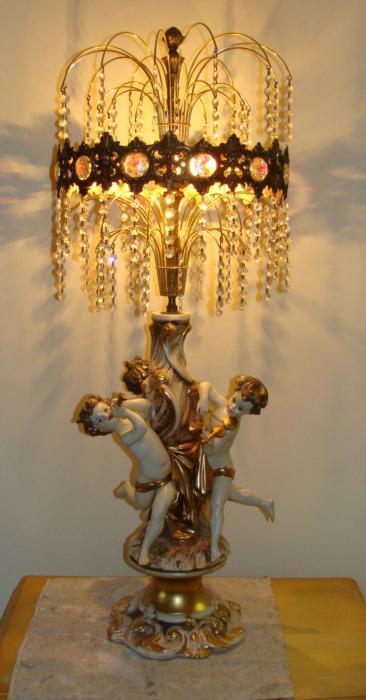 Antique cherub sale chandelier