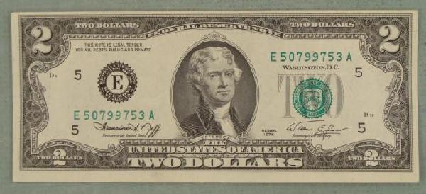 Off-Center 1976 UNC $2 Dollar Bill Note E Mint Richmond: 1976 $2 star noteDetails: Off-center Condition: Uncirculated Mint mark: E (Richmond)