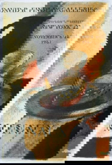 1962 Minaux David B Findlay Galleries Mourlot Lithograp: Reference #: ULMI1513 Artist Name: Minaux, Andre Title: David B Findlay Galleries Medium: Lithograph Edition Size: 8000 Year: 1962 Paper Size: 32.5 x 22 inches Image Size: 31.5 x 21 inches Condition: