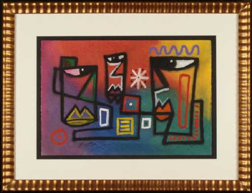 Gl Smothers Original Mixed Media Abstract Art Framed