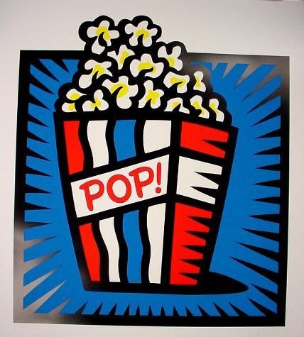 AMERICAN POP BLUE Burton Morris HUGE Pop Art Print S/N: This exciting image is by Burton Morris, a remarkably popular and avidly collected contemporary artist who has put his own energetic spin on Pop art! Title: "American Pop Blue" 1998 40 × 45 Origi