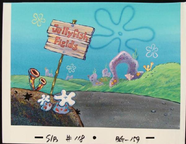 Field Original Jellyfish Animation SpongeBob Background