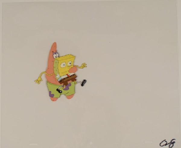 Art Cel Spongebob Production I Have You Original: This original animation cel is from the Nickelodeon TV show SpongeBob Squarepants. The story takes place under the deep blue sea in Bikini Bottom, where SpongeBob resides. Sp