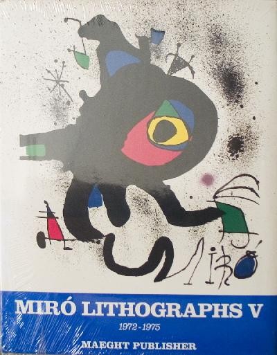 1992 Miro Lithographs V (1972-1975) Book: Reference #: ULXX7048-R Artist Name: Miro, Joan Title: Lithographs V (1972-1975) Medium: Book Edition Size: limited Year: 1992 Paper Size: 13 x 10 inches Image Size: 10.5 x 10 inches Condition: A: Min