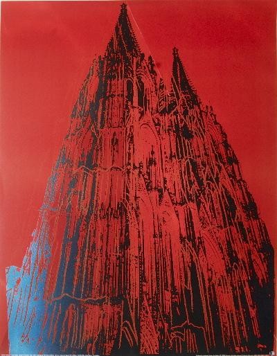 1985 Warhol Cologne Cathedral Poster: Reference #: ULNR651 Artist Name: Warhol, Andy Title: Cologne Cathedral Medium: Offset Lithograph Edition Size: Limited Year: 1985 Paper Size: 34.5 x 27.5 inches Image Size: 34.5 x 27.5 inches Conditi