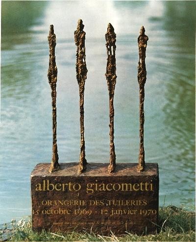 1970 Giacometti Orangerie De Tuileries Poster: Reference #: ULEF296 Artist Name: Giacometti, Alberto Title: Orangerie De Tuileries Medium: Offset Lithograph Edition Size: Unknown Year: 1970 Paper Size: 23.5 x 17.75 inches Image Size: 23.5 x 17.75 