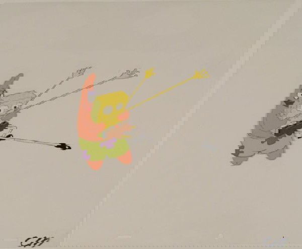 Cel Where Are You Going Original Production Spongebob: This original animation cel is from the Nickelodeon TV show SpongeBob Squarepants. The story takes place under the deep blue sea in Bikini Bottom, where SpongeBob resides. Sp