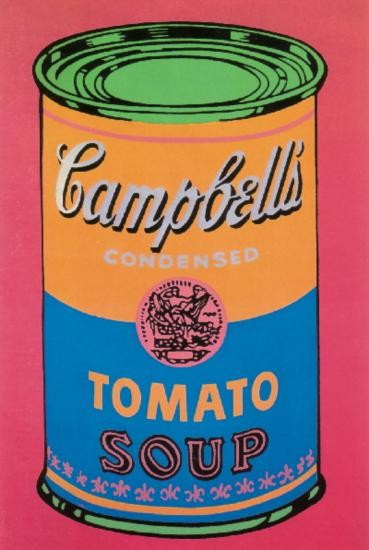 Warhol Soup Can Tomato Colored-Large Poster: Reference #: ULNR820 Artist Name: Warhol, Andy Title: Soup Can Tomato Colored-Large Medium: Offset Lithograph Edition Size: Limited Year: Unknown Paper Size: 53.5 x 34.25 inches Image Size: 53.5 x 34.